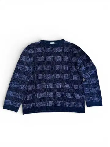 FACTOTUM 파크타무 샘플 체커 패턴 몰 니트