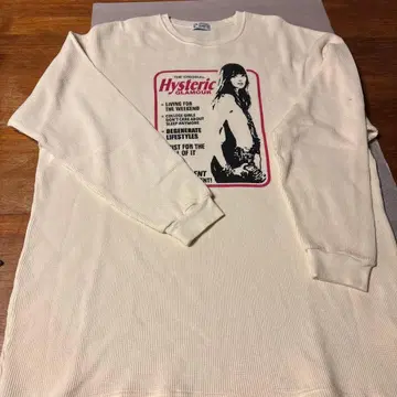 HYSTERIC GLAMOUR 긴팔 니트 크림색