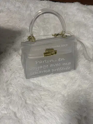 투명 미니 핸드백