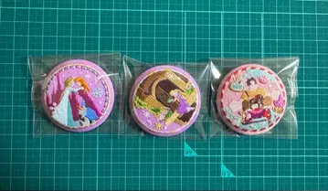 디즈니 자수 캔뱃지 2 안나 라푼젤 슈가러쉬