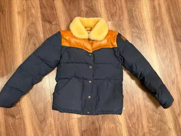 펜필드 다운 자켓 네이비/브라운