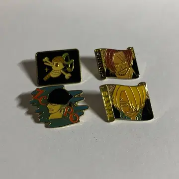 원피스 핀 배지 4개