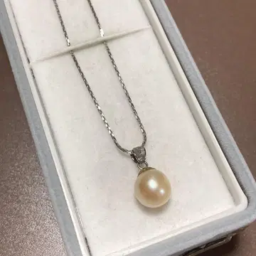 SILVER 펄 1알 진주 목걸이