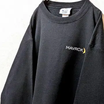 챔피온 MAVRCK 로고 맨투맨 트레이닝복 블랙 L 구제 의류