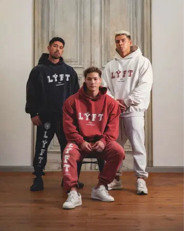 LYFT 컬렉션 로고 후드티 M 레드