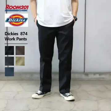 Dickies 874 블랙 워크 팬츠