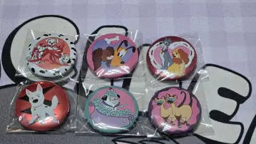 디즈니 리조트 한정 캔배지 컬렉션 6종