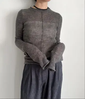 select moca 센터라인 시어 니트