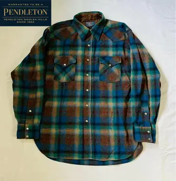 PENDLETON 펜들턴 배색 최고 체크 웨스턴 플란넬 셔츠