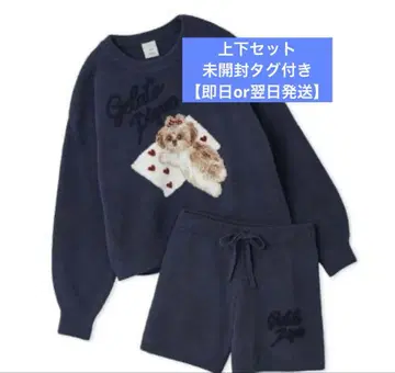 젤라또피케 시즈널 자카드 풀오버 & 베비모코 숏팬츠 세트