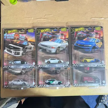 핫휠 미니카 6세트 + 프로텍터 케이스 포함입니다
