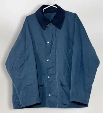 코튼 나일론 자켓 남성용 XL 블루 옷깃 절개 가을/겨울