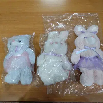 SWIMMER 토끼 고양이 봉제 인형 3체 세트