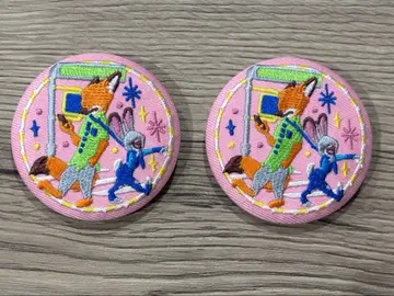 디즈니 자수 캔 배지 2 주토피아