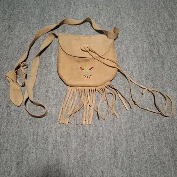 taos indian maid moccasins 스웨이드 숄더 파우치