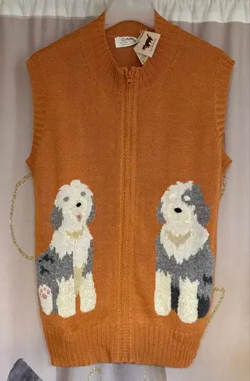 미사용 새상품 HIKOSEN CARA 히코센카라 강아지 니트 베스트