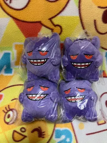 포켓몬스터 여러 가지 얼굴 봉제 인형 겐가 [ 4세트 ]