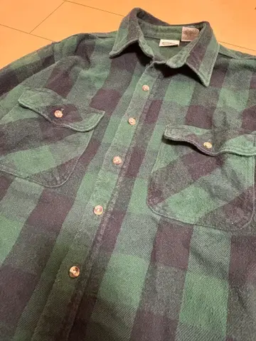 FIVE BROTHER 헤비 플란넬 셔츠 블랙워치 XL