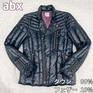 abx 다운 자켓 라이더풍 다운 90% 경량 새상품급 퍼 없음