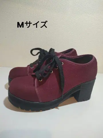 새상품급 아다지오 adagio 버건디 캔버스 레이스업 슈즈
