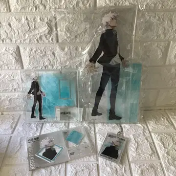 대교류전 주술회전 [ 고죠 사토루 ] 아크릴 메가 피규어 등 4점 세트