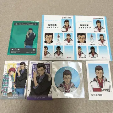 신 테니스의 왕자님 캔뱃지 폴라샷 특전 클리어 카드 키테 에이시로