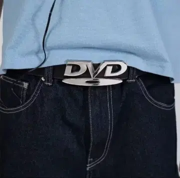 DVD 로고 버클 벨트 y2k