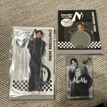 [ 새상품 미개봉 ] SnowMan ON_메구로 렌 굿즈 (3종 세트)