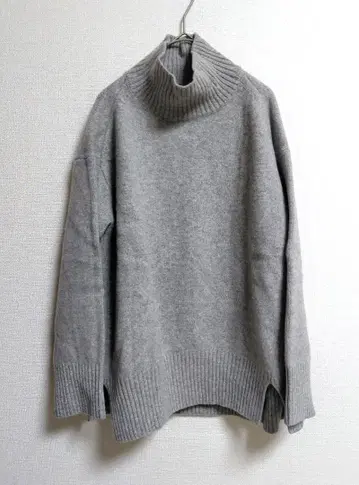 SHIPS 5G 울 캐시미어 터틀넥 풀오버 그레이