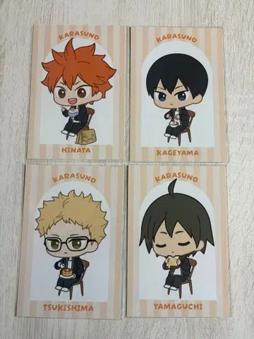 하이큐 AMNIBAS 특전 엽서 히나타 카게야마 츠키시마 야마구치