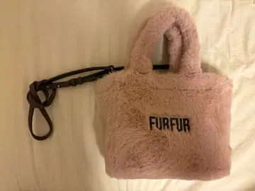 FURFUR 에코 퍼 토트백 핑크