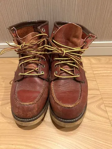 가죽 하이컷 부츠 빨간색