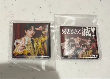 M!LK 너무 좋아해서 멸 요시다 진토 스퀘어 캔뱃지 마그넷