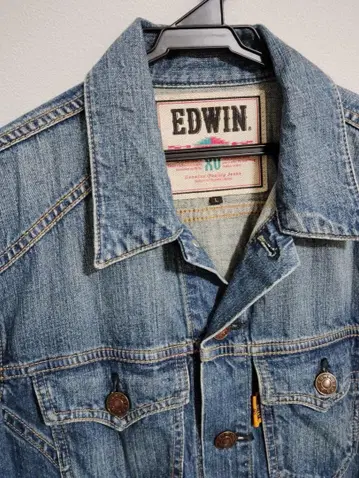 배송비 포함 EDWIN 에드윈 XV 데님 자켓 G 자켓 양호 sizeL