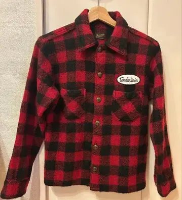 [ 새상품급 ] 텐더 로인 자켓 레드 x 블랙 사이즈:XS 본점 한정판