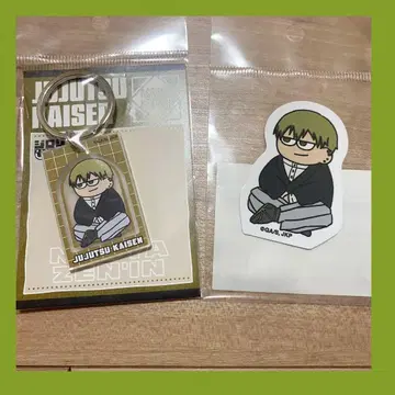 주술회전 젠인 나오야 지로리 아크릴 키링 & 지로리 다이컷 스티커