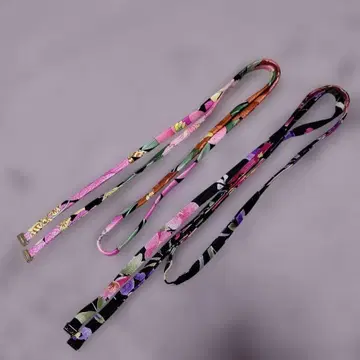 LEONARD 꽃무늬 얇은 벨트 2개 세트