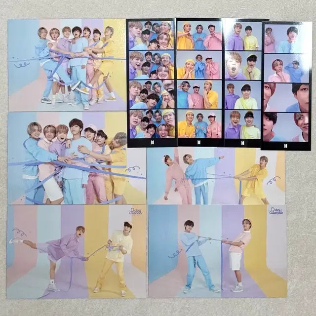 방탄소년단 2021 페스타 디데이 캘린더 인화사진 엽서 네컷 단체 유닛