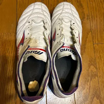 미즈노 축구화 24.5cm 화이트/레드