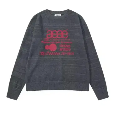 [ 새상품 ] aeae 로고 니트 스웨터 사이즈 M 남녀 공용 즉시 구매