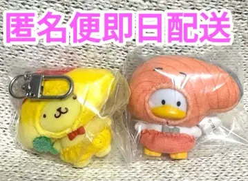 산리오 치비토모 오카즈 푸딩 오리의 페클 시크릿 키링