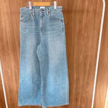 Ungrid 라이트 블루 와이드 레그 데님