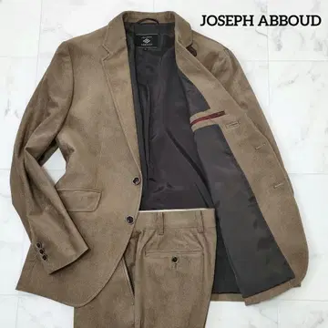 조셉 아부드 셋업 수트 미기모 원단 옷깃 버튼 라이트 브라운 M 사이즈