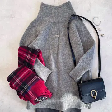 새상품급 Deuxieme Classe 하이넥 니트 스웨터 일본제