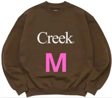 Creek x whimsysocks brown 맨투맨 M