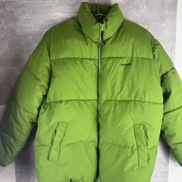 yunuozI 그린 다운 자켓 L 충전솜 방한 겨울 아우터 남성용