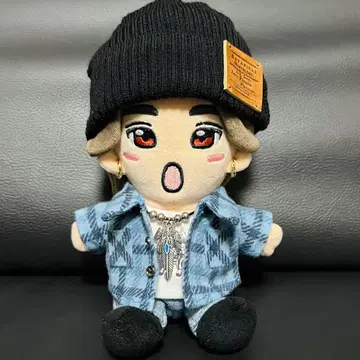 인형 옷 체크 셔츠 (블루)