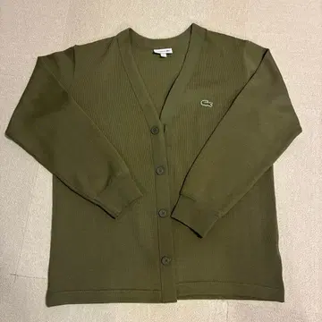 LACOSTE 올리브 가디건