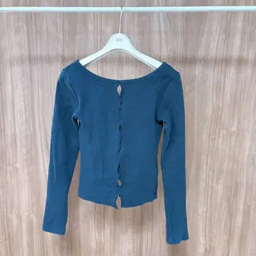 SHISHIKUI 네이비 긴팔 T셔츠