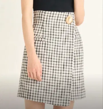 새상품 snidel 트위드 랩 미니 스커트 사이즈 S